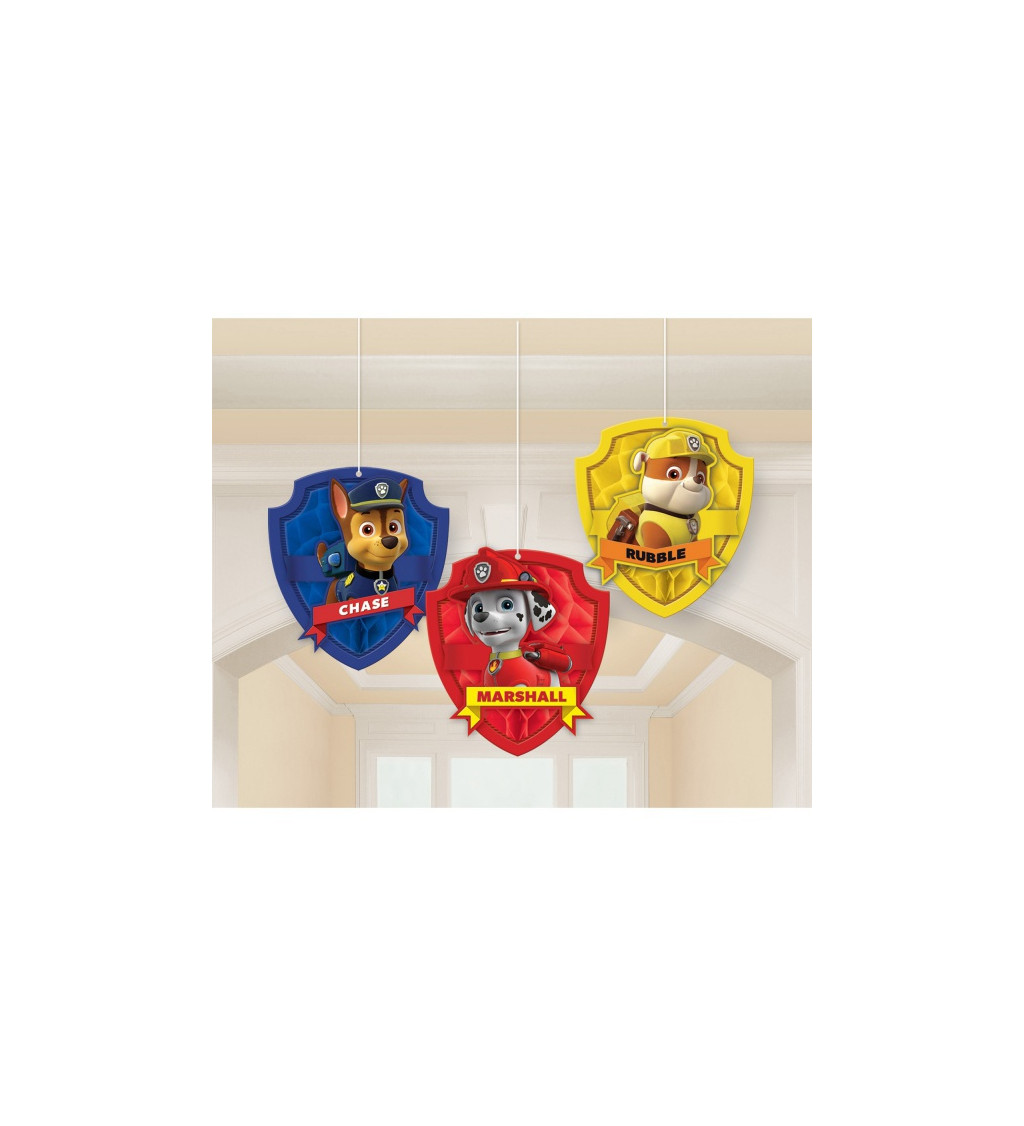 Papírová závěsná dekorace Paw patrol