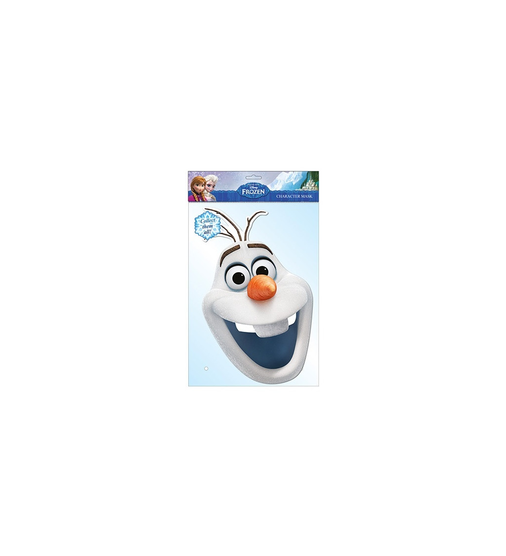 Papírová maska - Olaf z Frozen