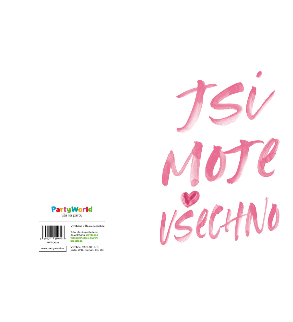 Přáníčko - Jsi Moje Všechno