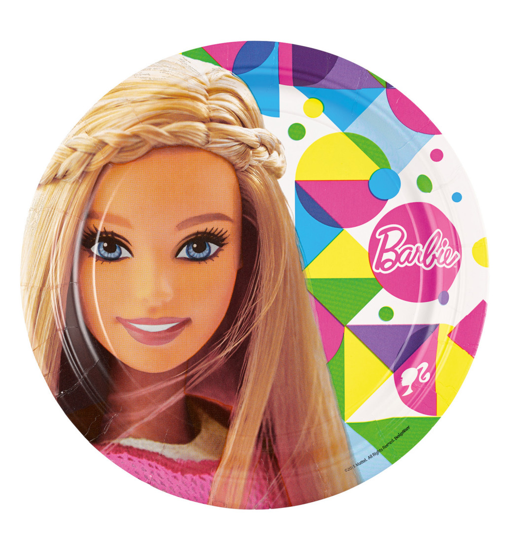 Talířky barbie