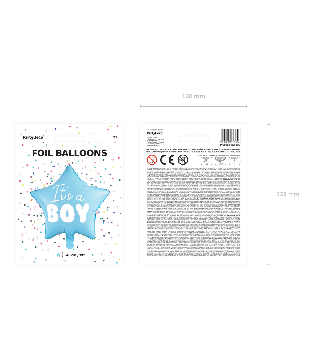 Fóliový balónek - it is a boy