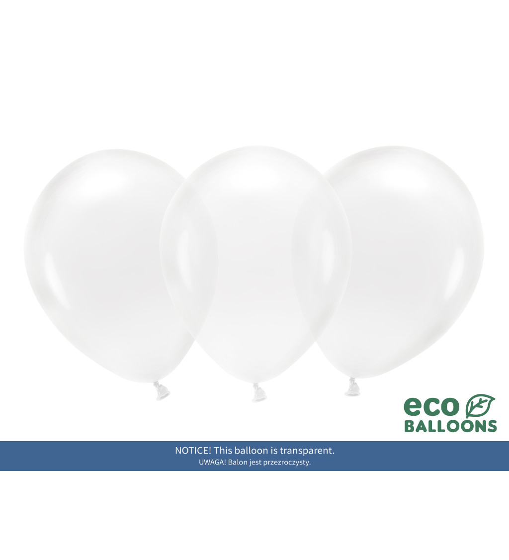 Eco balonky průhledné