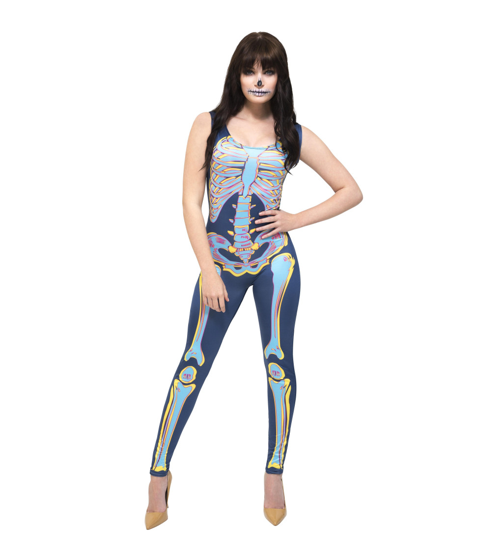 Skeleton bodysuit XS