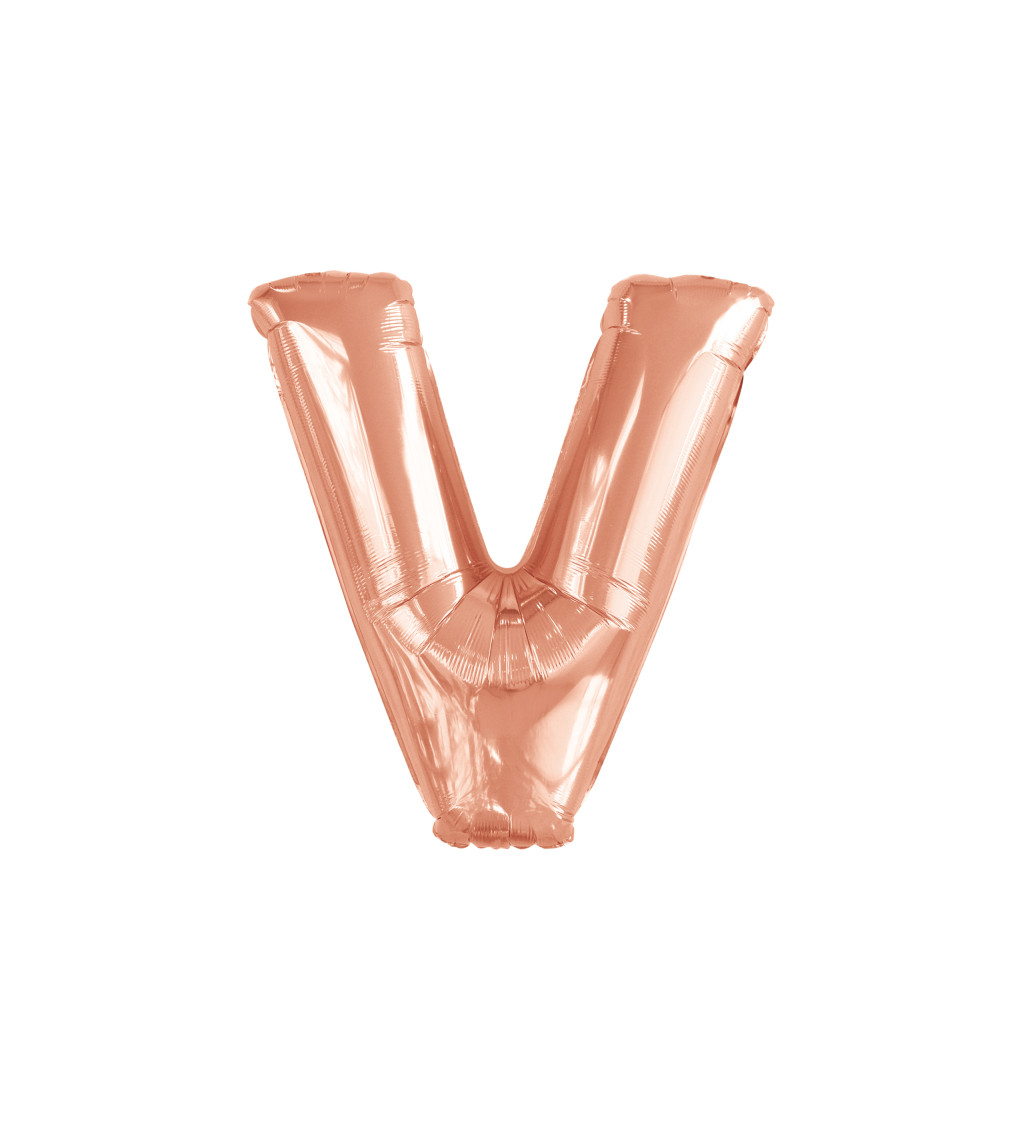 Rose gold písmeno V