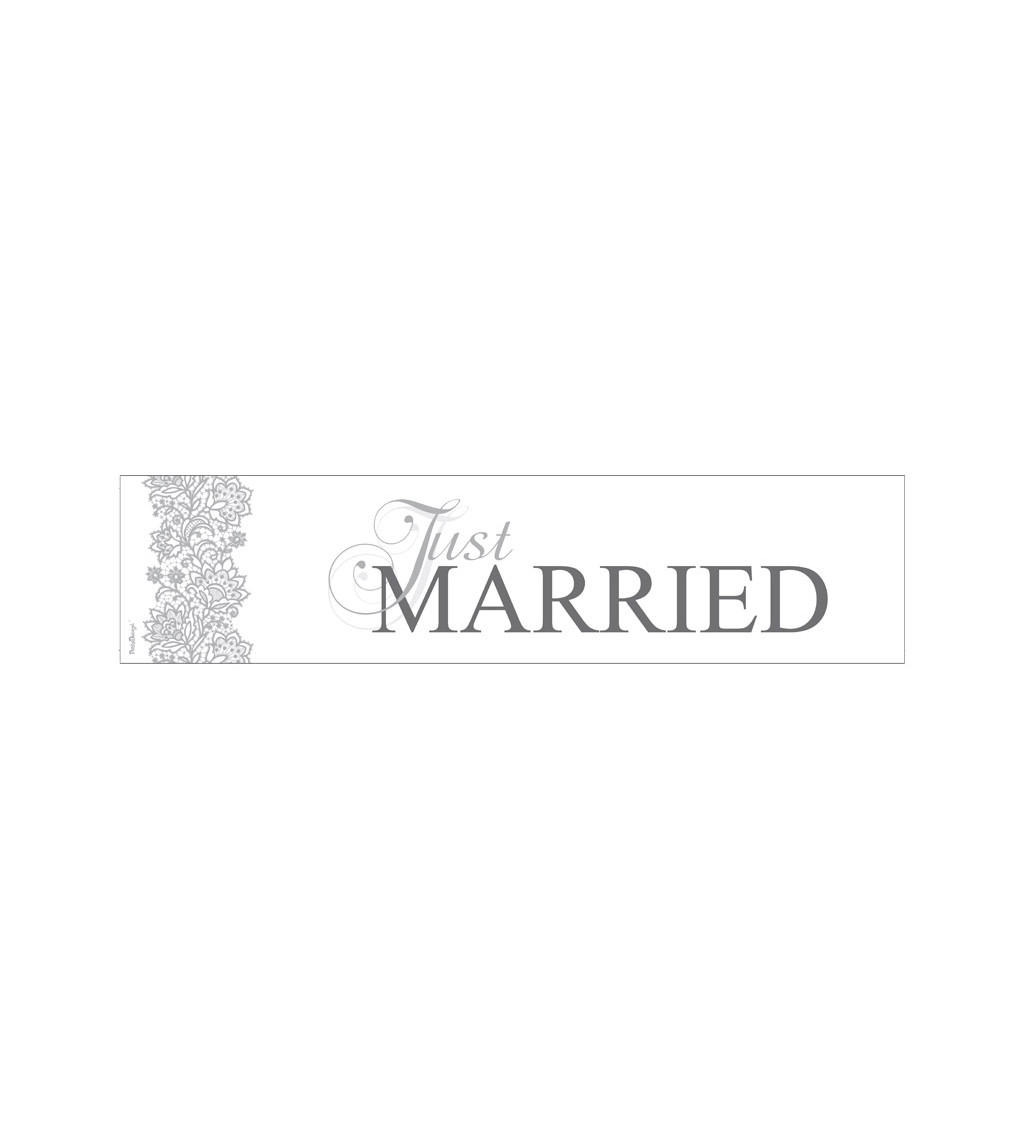 Banner Just married