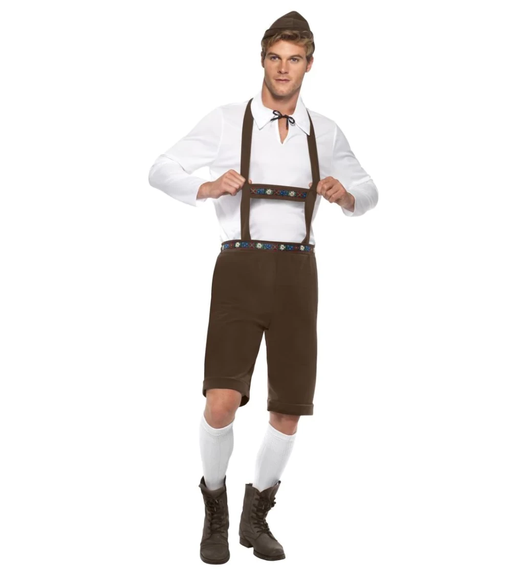 Kostým na Oktoberfest - tmavě hnědý