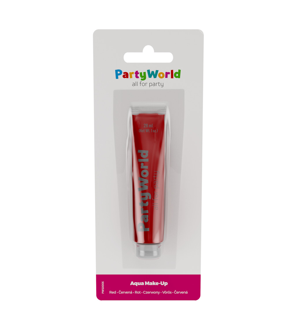 Červený make-up v tubě, PartyWorld