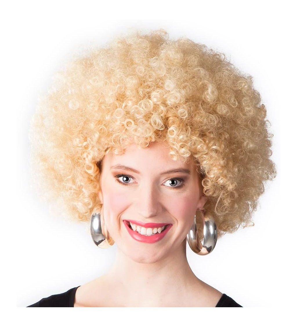 Paruka afro blond