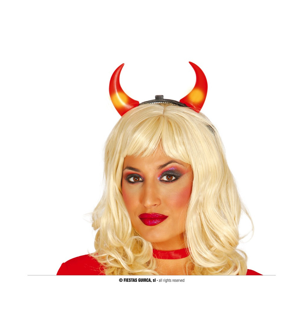 Ďábelský čelenka s rohy