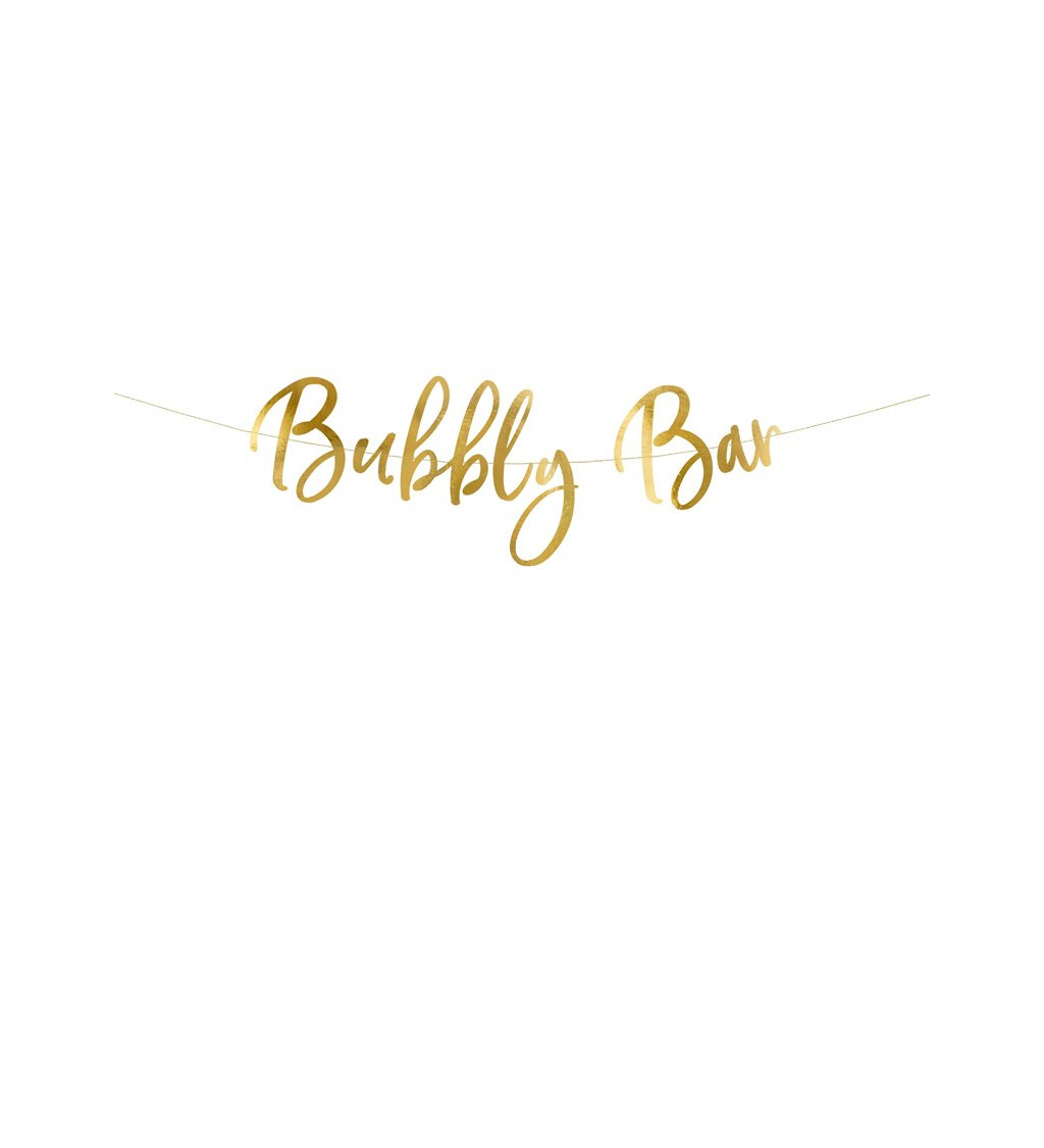 Nápis Bubbly bar