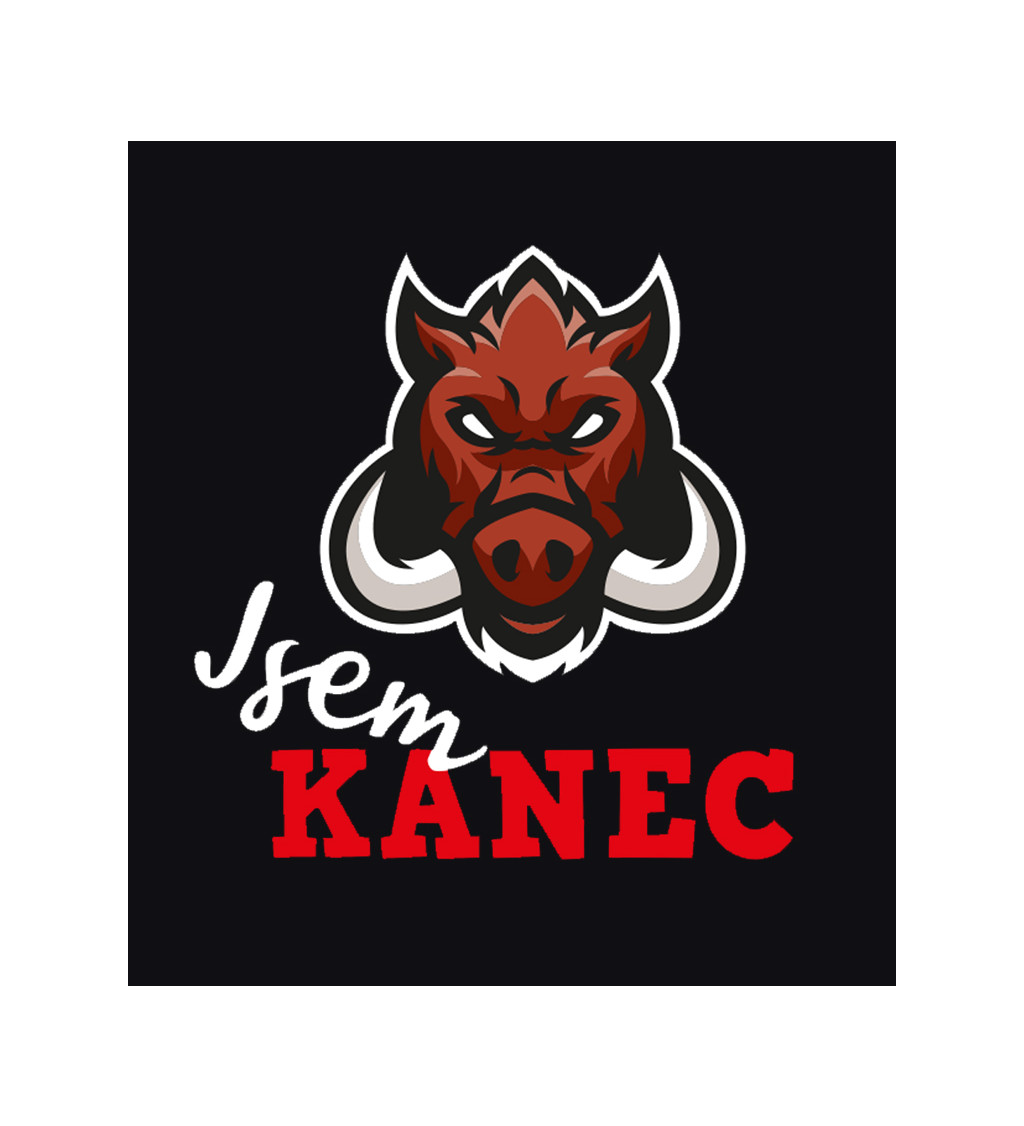 Pánské triko černé - Jsem kanec