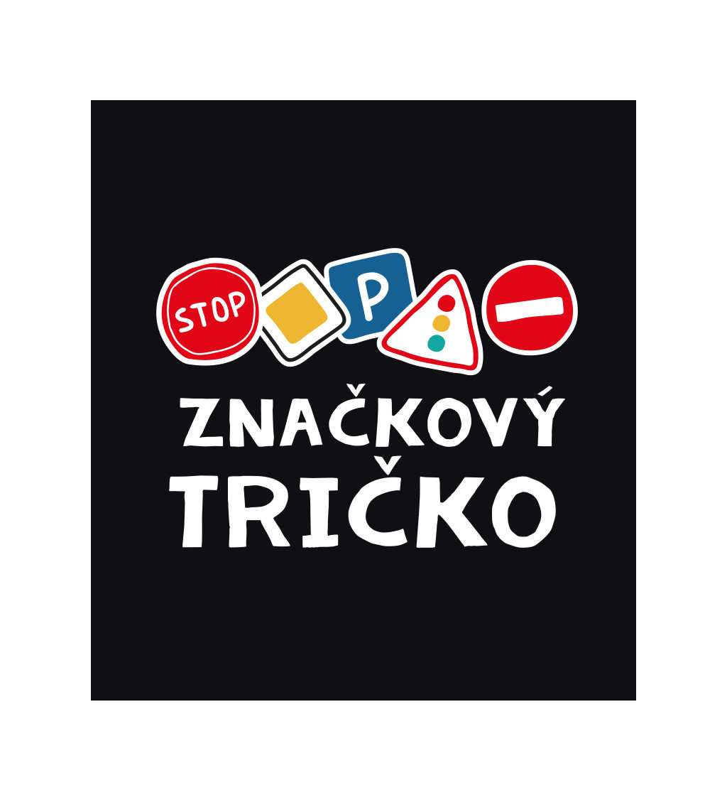 Pánské triko černé - Značkový tričko