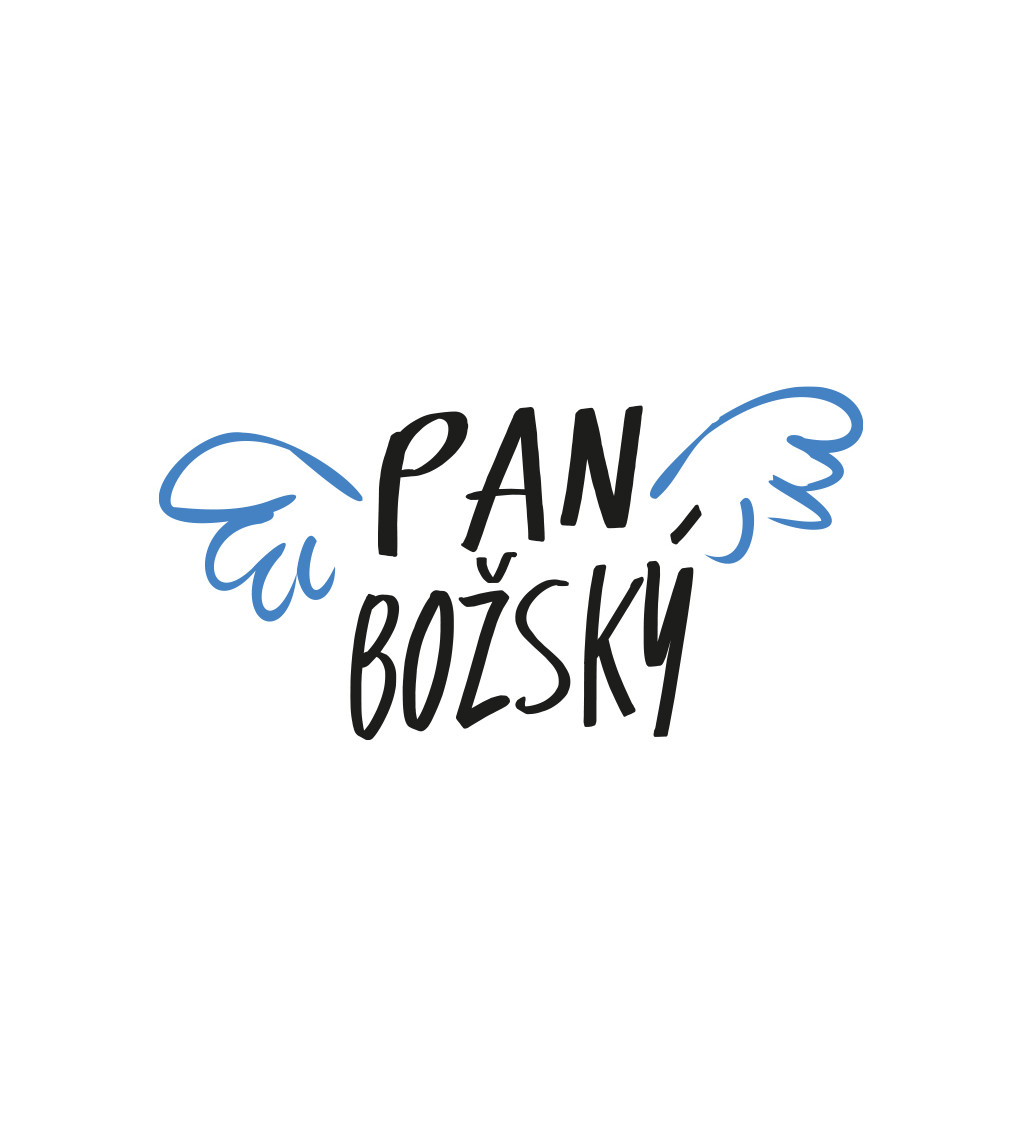 Pánské triko bílé - Pan božský, křídla