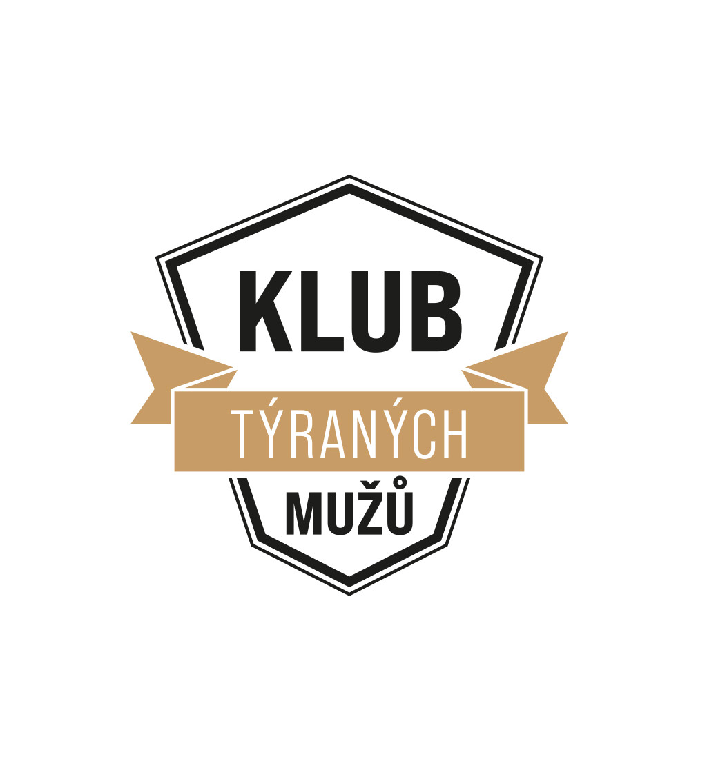 Pánské triko bílé - Klub týraných mužů