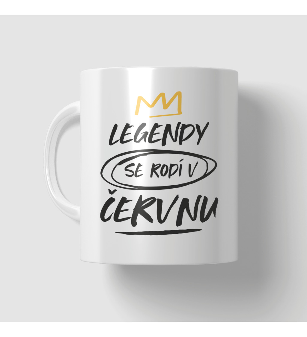 Narozeninový hrnek - Legendy se rodí v červnu