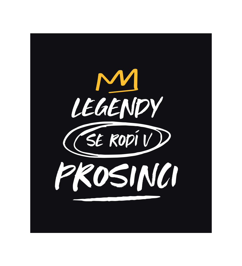 Dámské triko černé - Legendy se rodí v prosinci