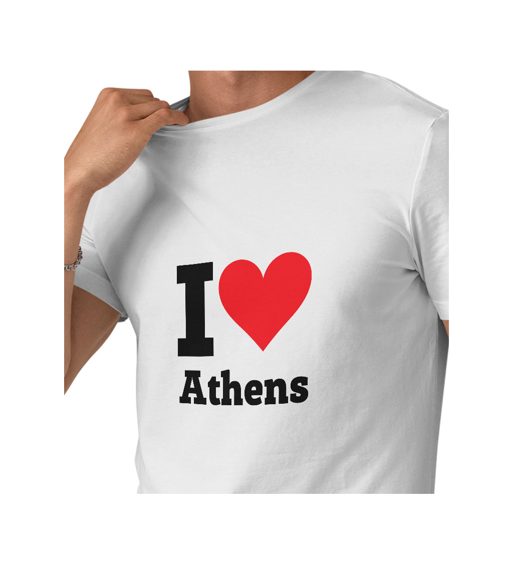 Pánské triko - I love Athens