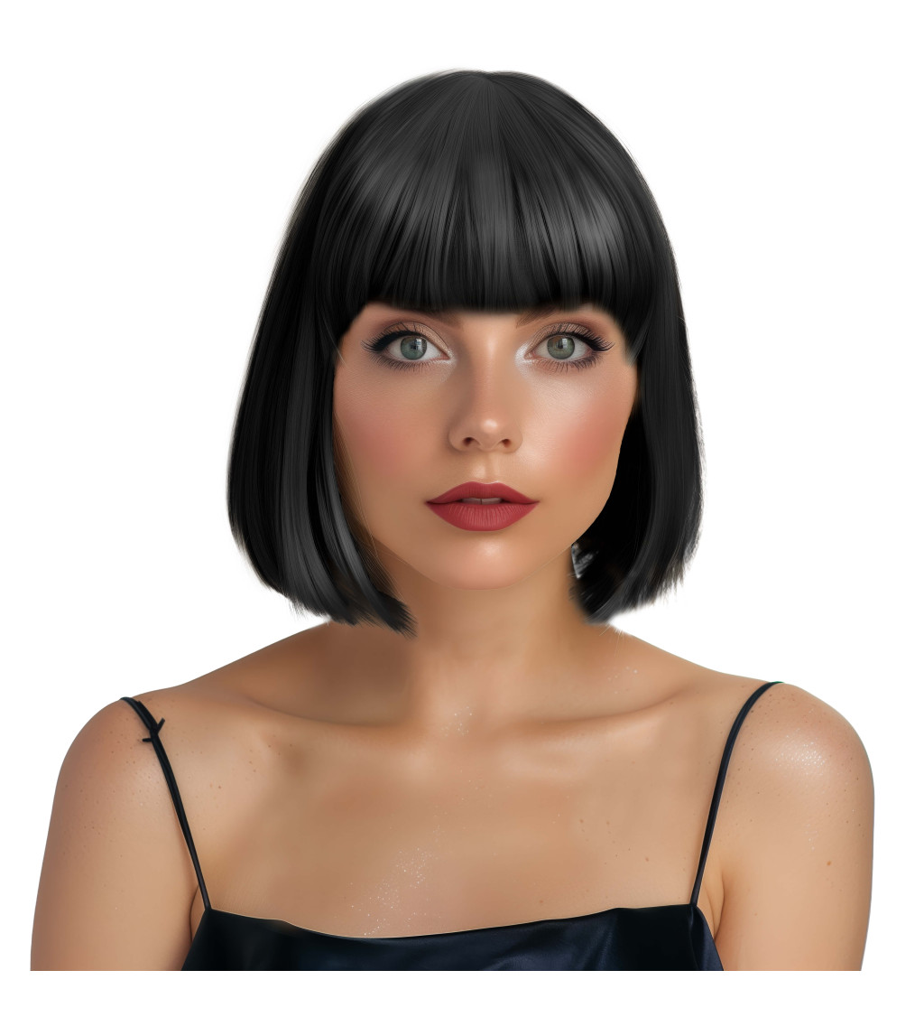 Paruka mikádo, černá