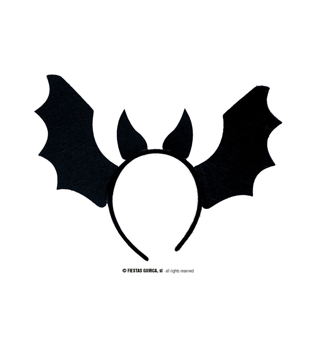 Fialová netopýří čelenka