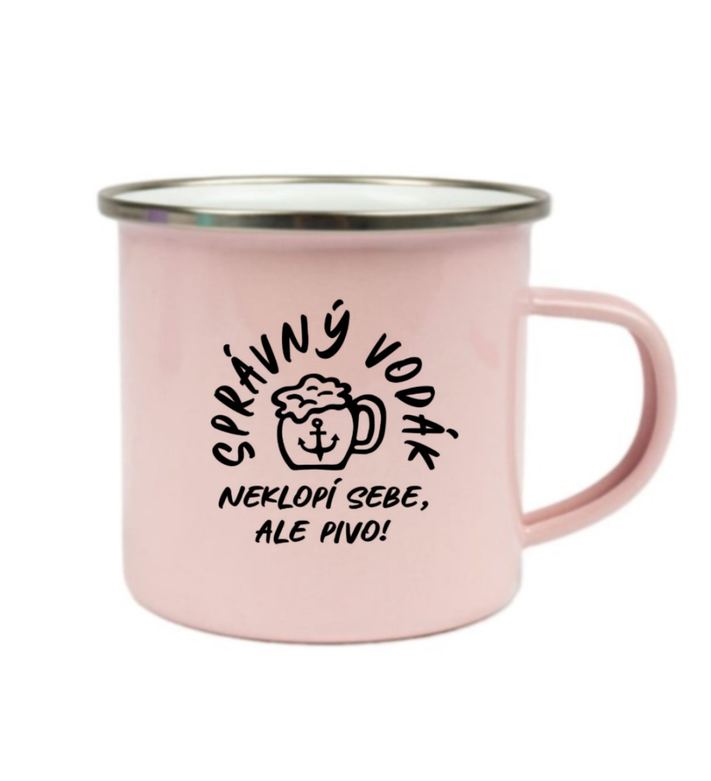 Plecháček růžový - Správný vodák neklopí sebe, ale pivo