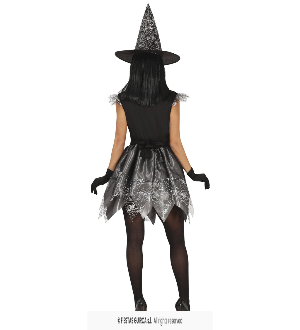 Dámský kostým Stříbrná čarodějnice, vel. M