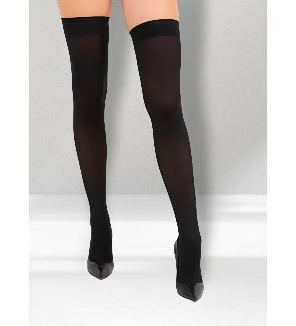 Neprůsvitné punčochy černé