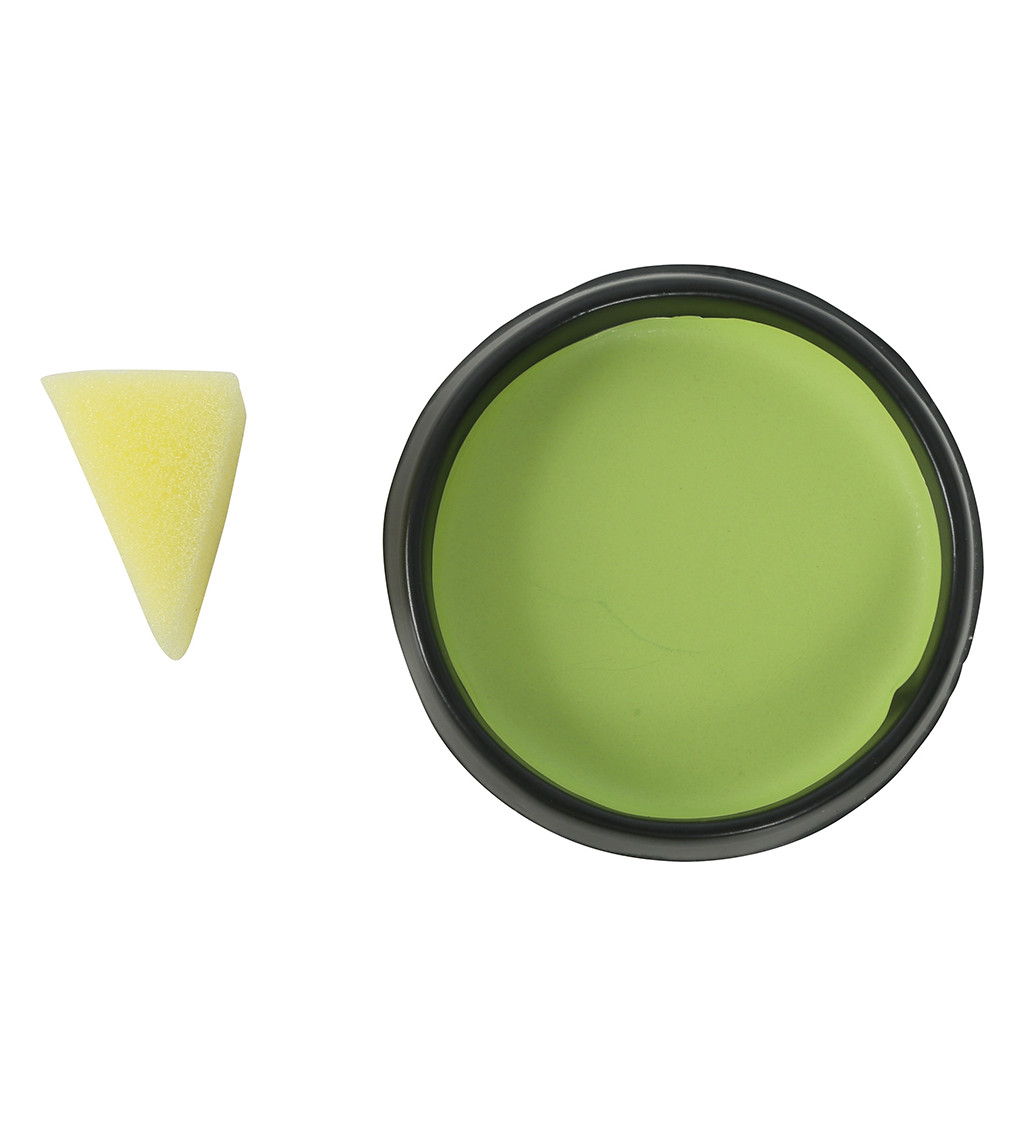 Světle zelený make-up s houbičkou 9 g