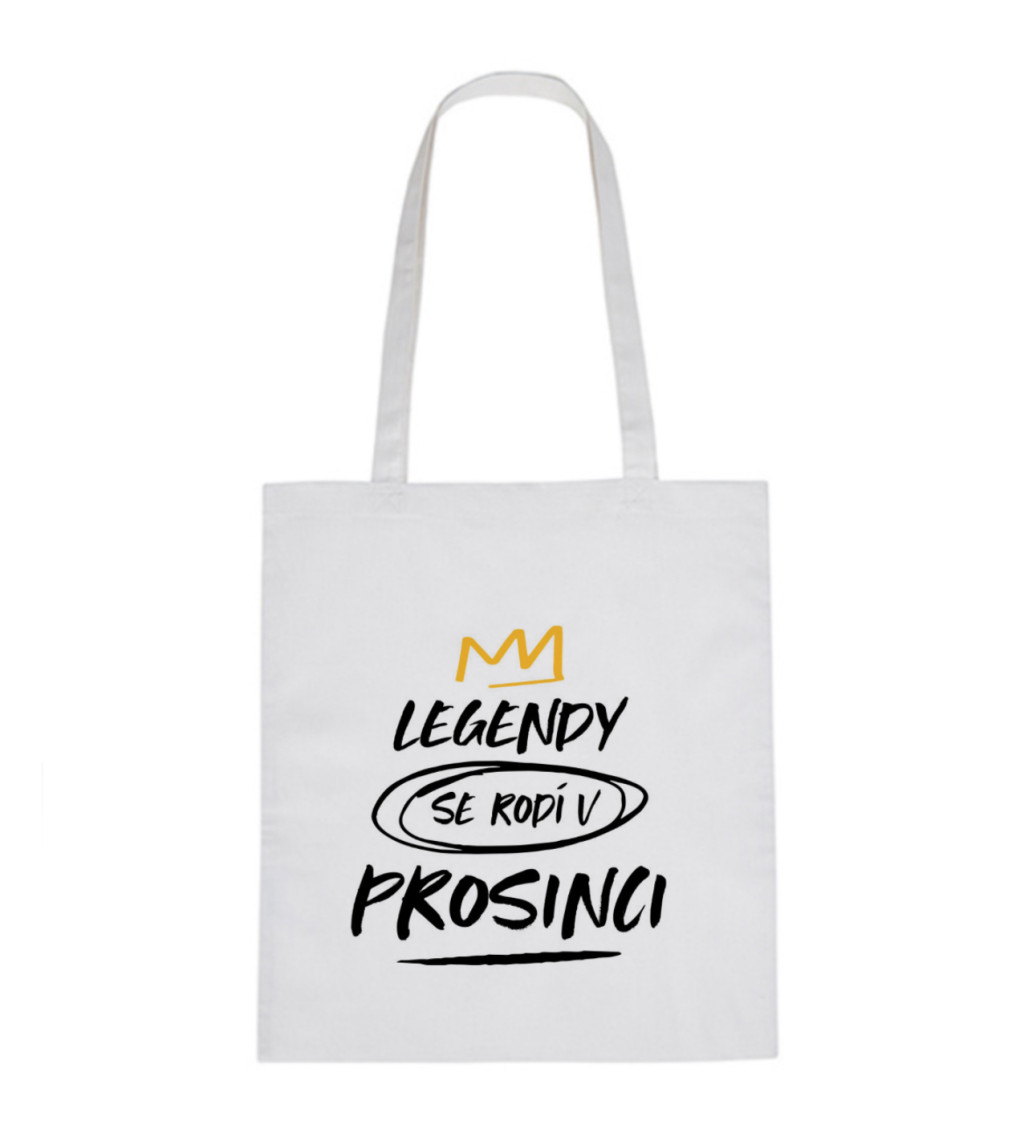 Plátěná taška - Legendy se rodí v prosinci