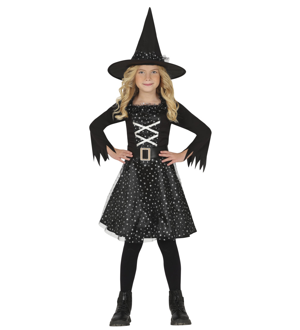 Dětský kostým hvězdná čarodějnice 3–4 roky