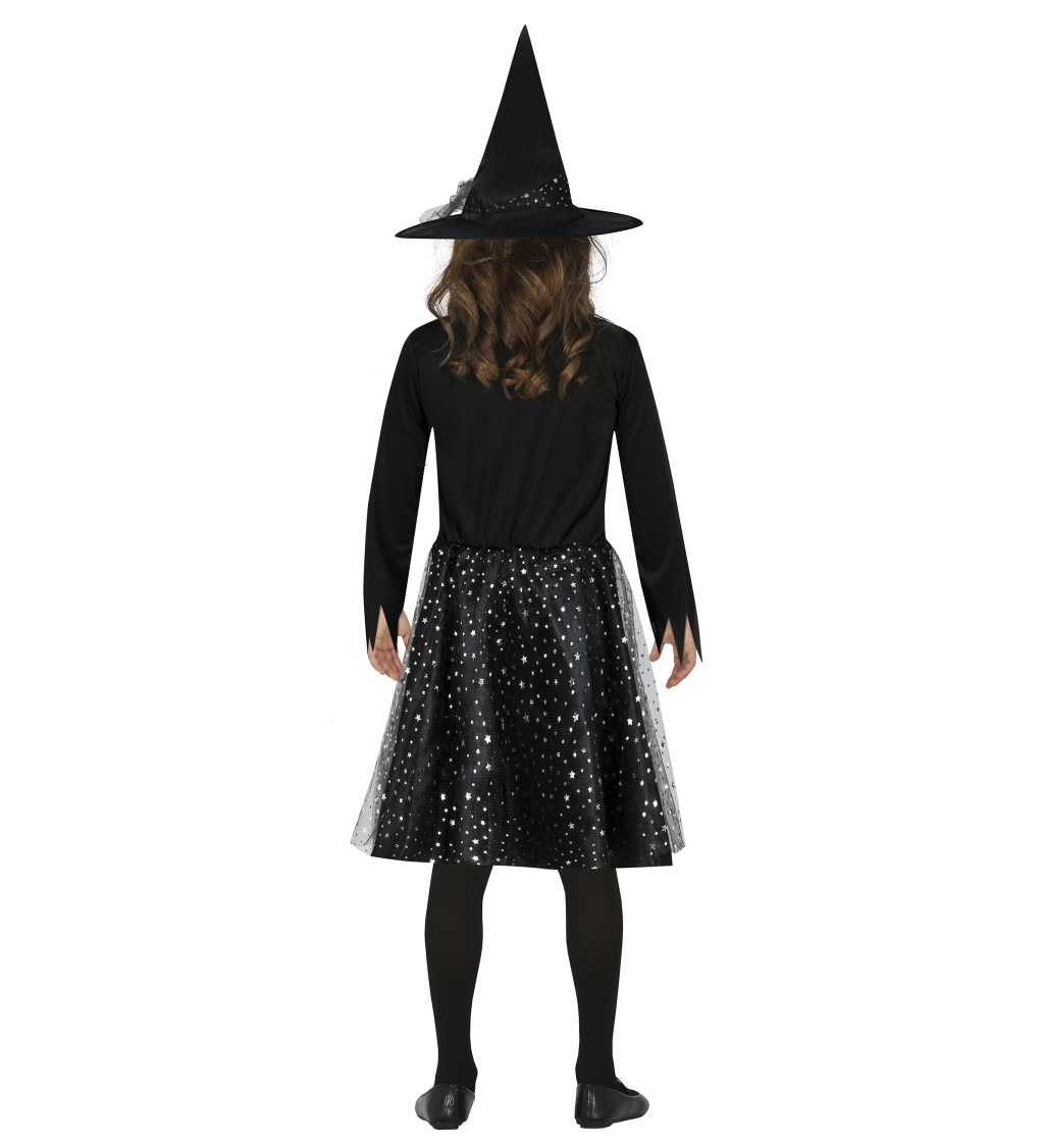 Dětský kostým hvězdná čarodějnice 3–4 roky