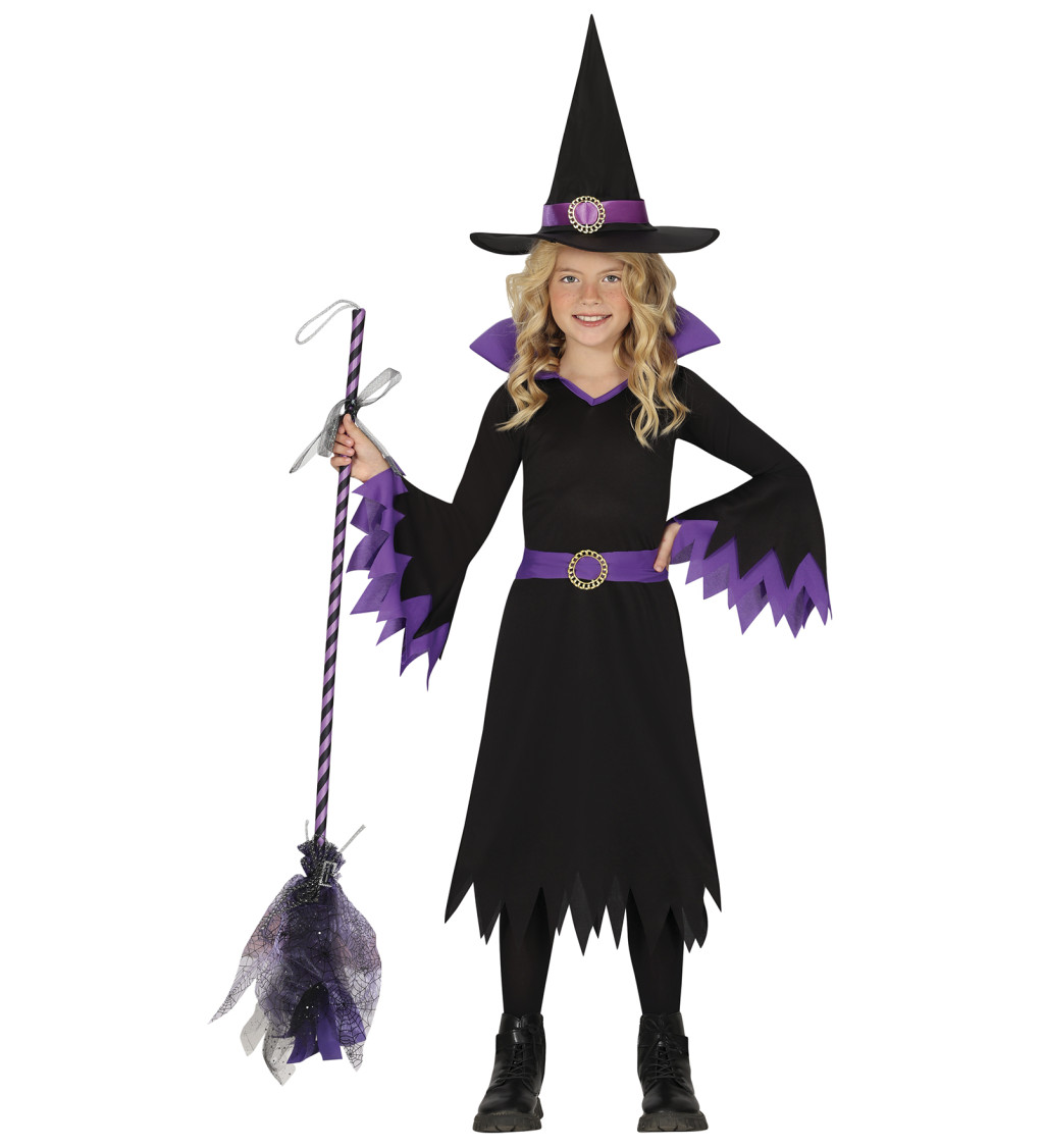 Dětský kostým elegantní čarodějnice 3–4 roky