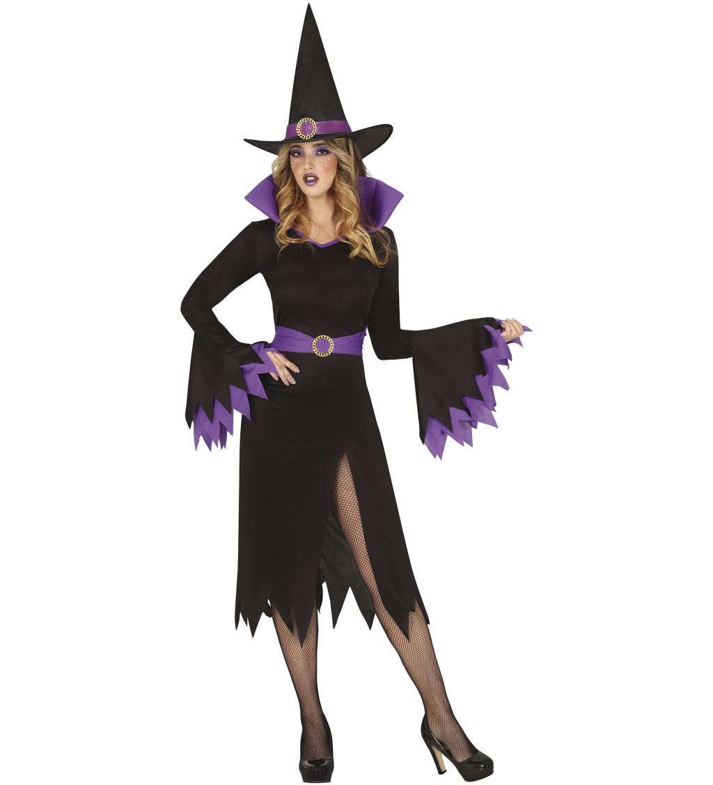 Dámský kostým elegantní čarodějnice 36–38 (S)