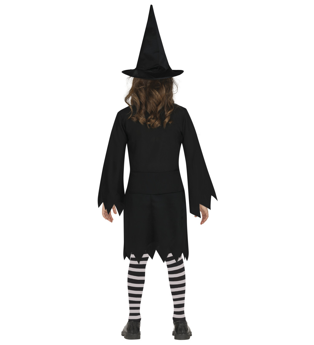 Dětský kostým čarodějnice Salem 3–4 roky
