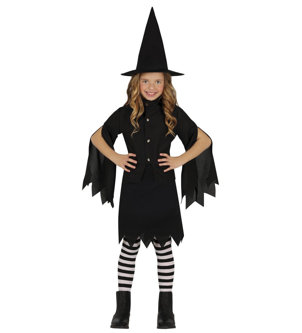 Dětský kostým čarodějnice Salem 3–4 roky