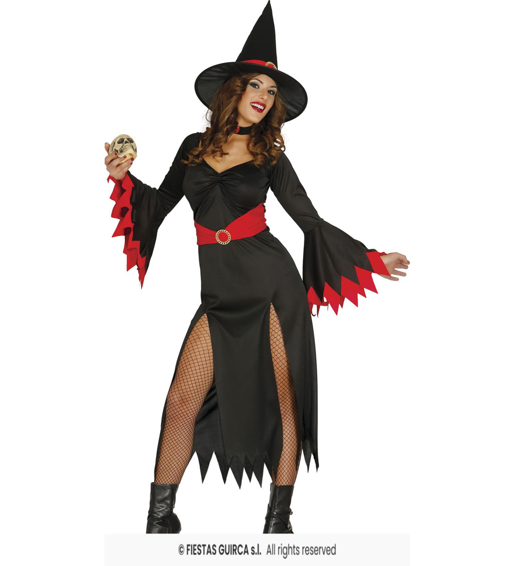 Dámský kostým Červená čarodějka M