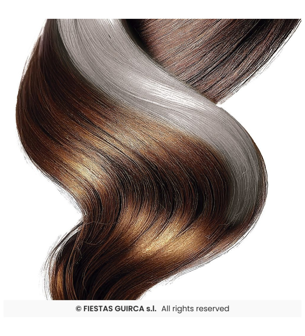 Fluorescenční stříbrný vlasový sprej