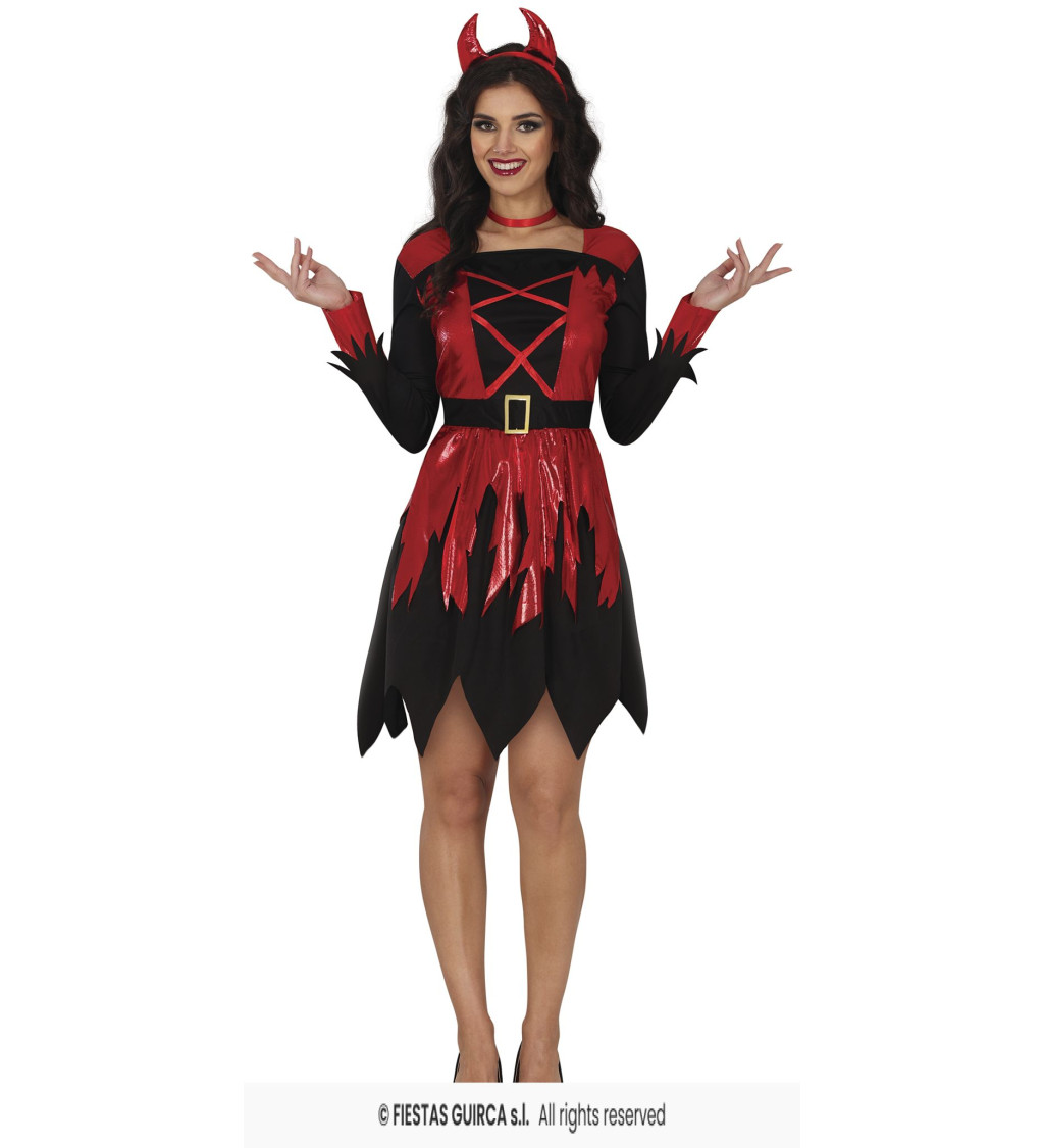 Dámský kostým čertice