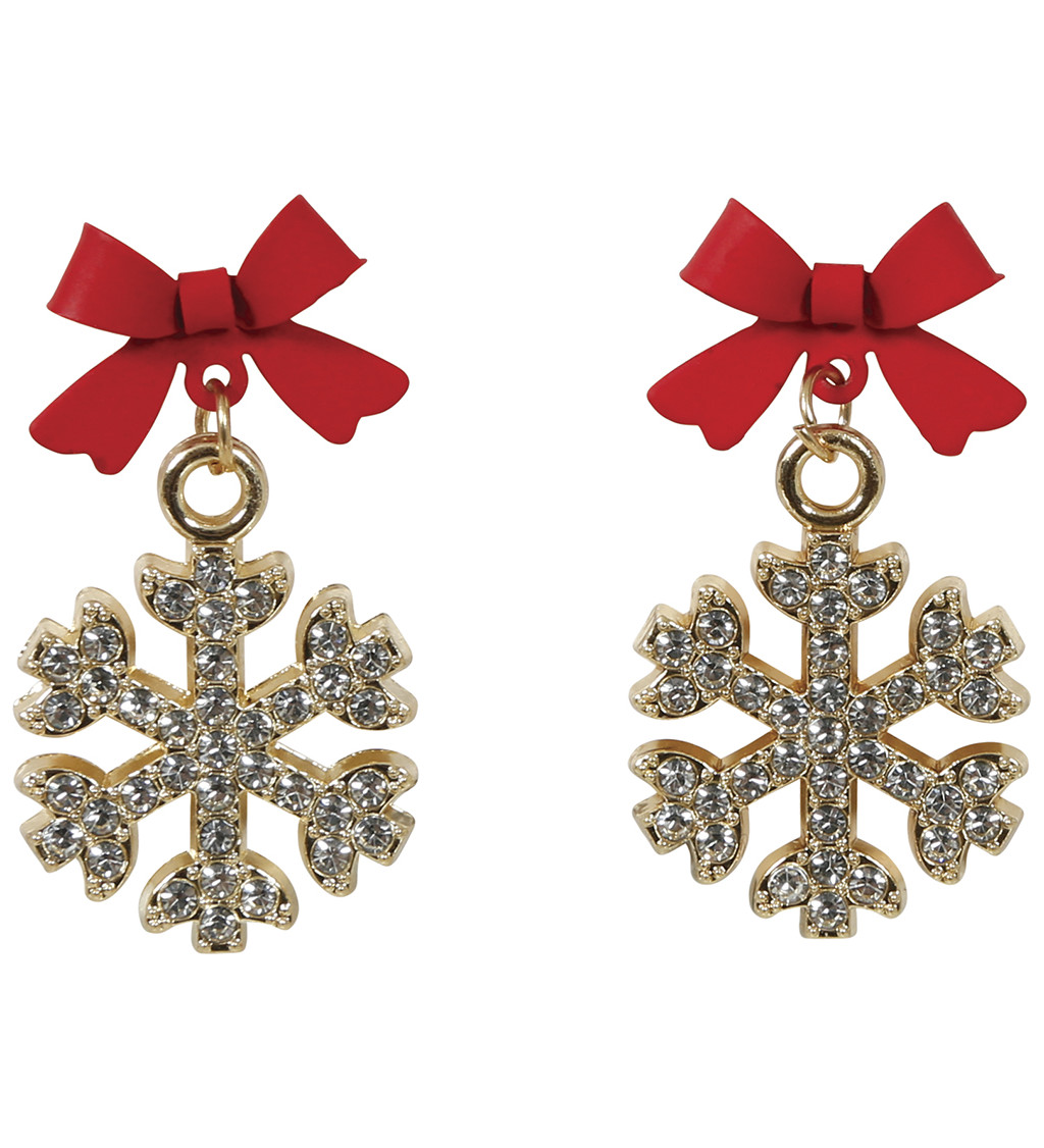 Náušnice sněhové vločky