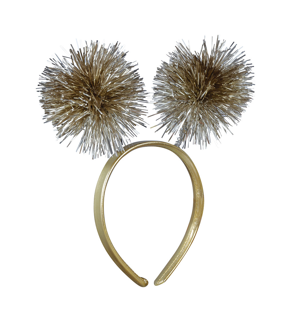 Čelenka s třásněmi zlatá