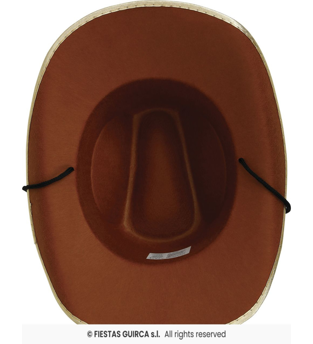Kovbojský klobouk - hnědý