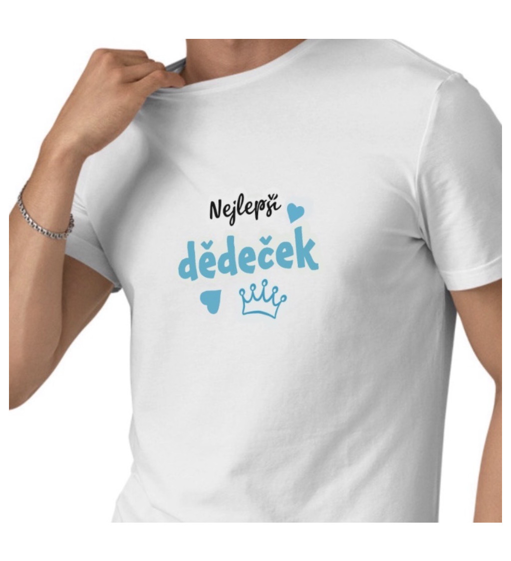 Pánské triko bílé - Nejlepší dědeček