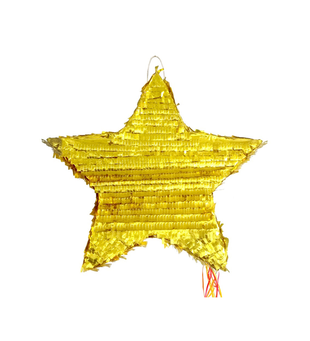 Piňata - zlatá hvězda