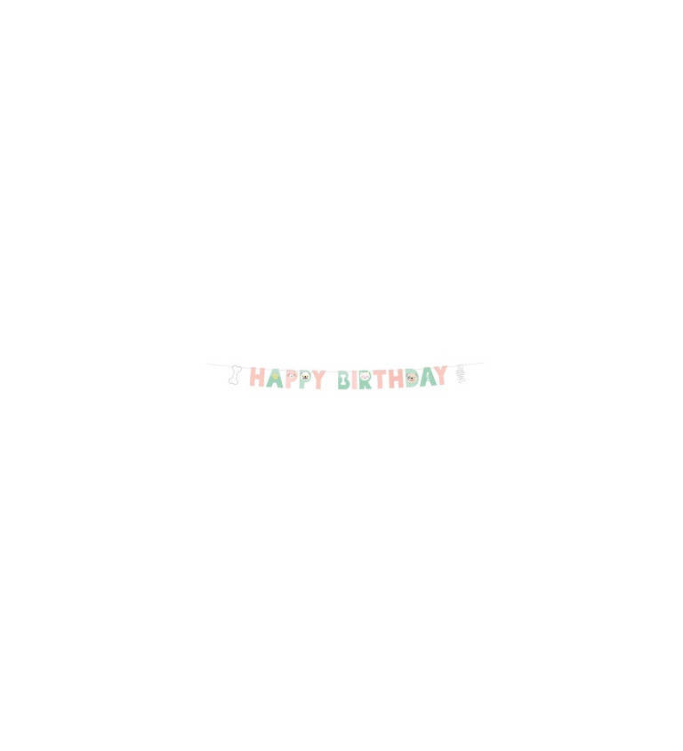 Banner Happy Birthday - Zvířátka