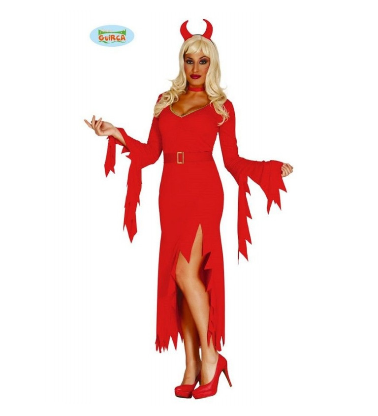 Dámský kostým sexy čertice červený