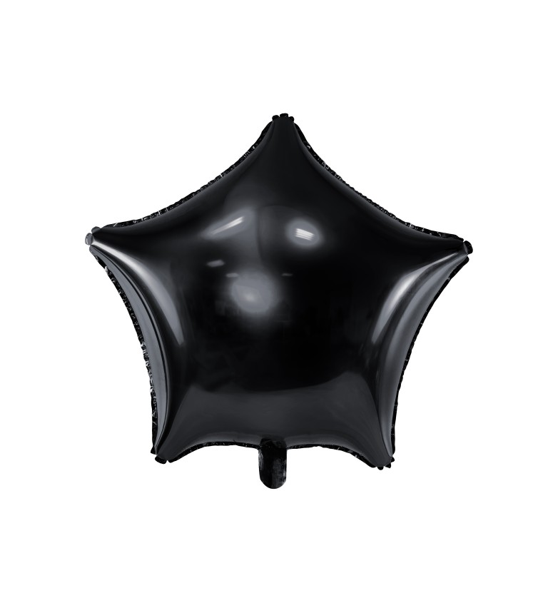 Foliový balónek - černá hvězda