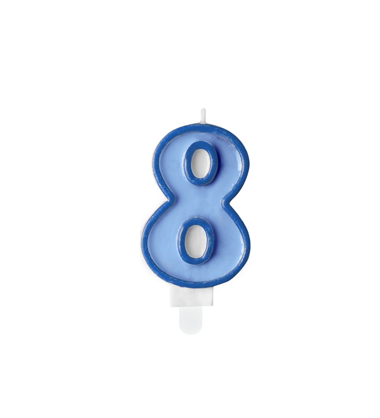 Modrá svíčka - číslo 8