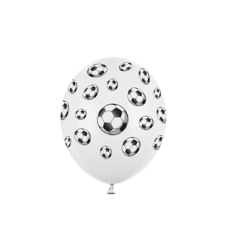 Balónek - fotbalový míč - 6 ks