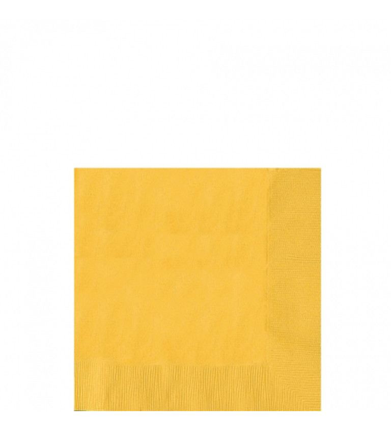 Malé žluté ubrousky - 50 ks