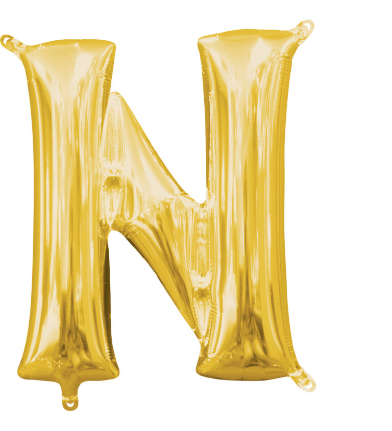 Fóliové písmeno - N, zlaté