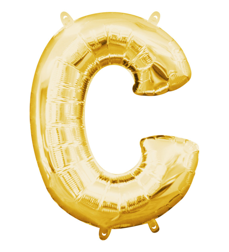 Malé fóliové písmeno - C, zlaté